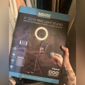 Bower 8" Selfie Ring Light Studio with Tripod